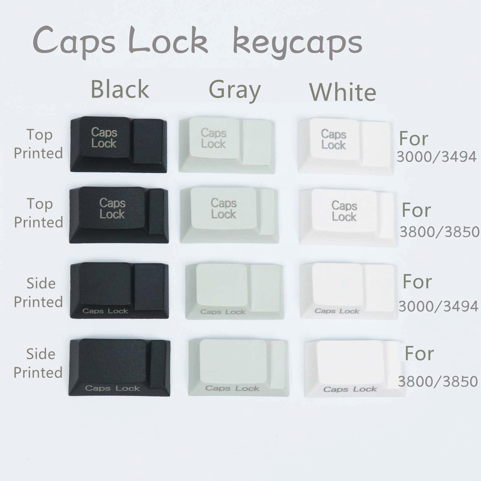 Laser PBT Caps Lock Keycap for Cherry MX G80 3000 3800 3494 Mechanical Keyboards