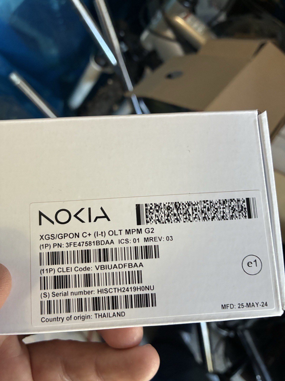 Nokia 3FE47581BDAA XGS/GPON C+ OLT MPM G2 Transceiver New Sealed