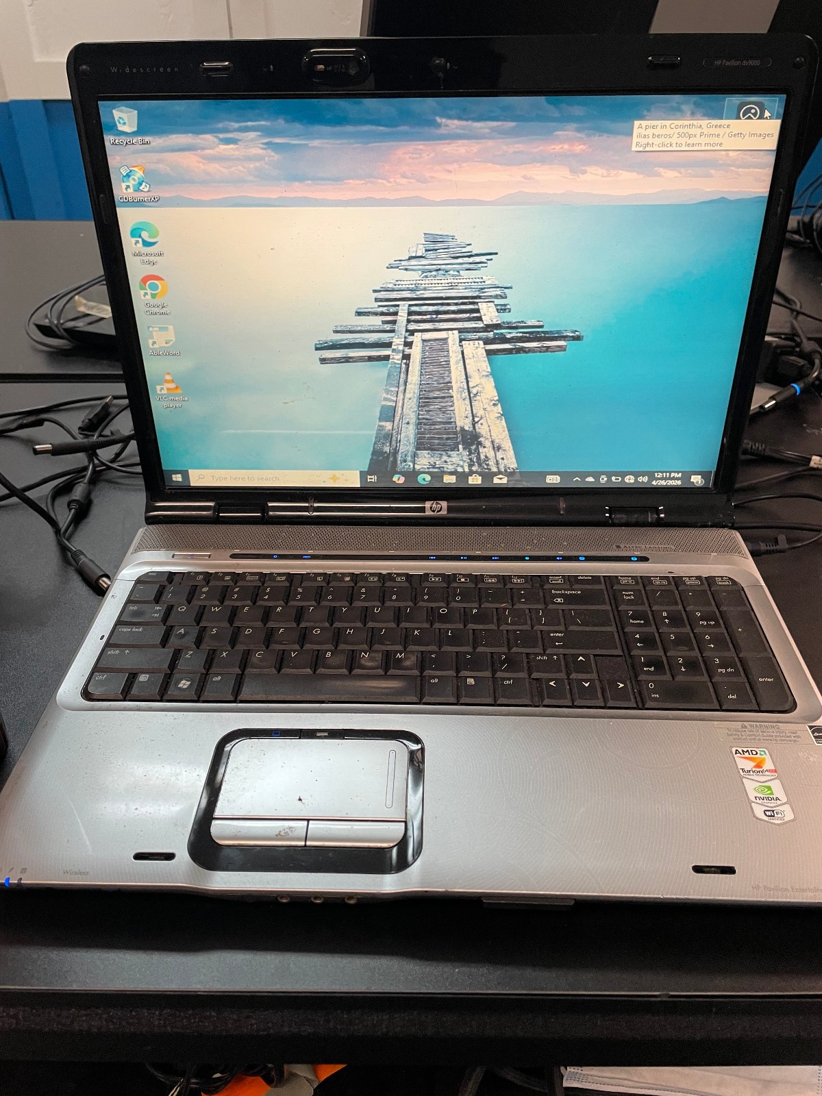 HP Pavilion DV9700 webcam, Windows 10 Works Great