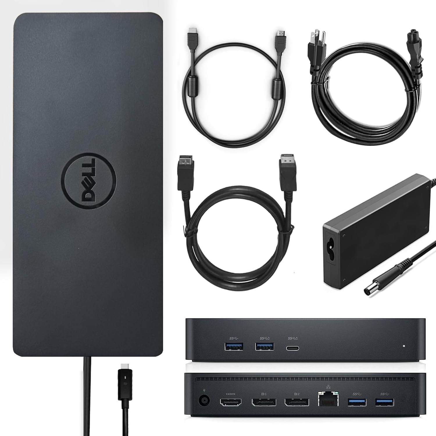 Universal Docking Station D6000 with USB-C/USB-A PowerShare Options, with 130W A