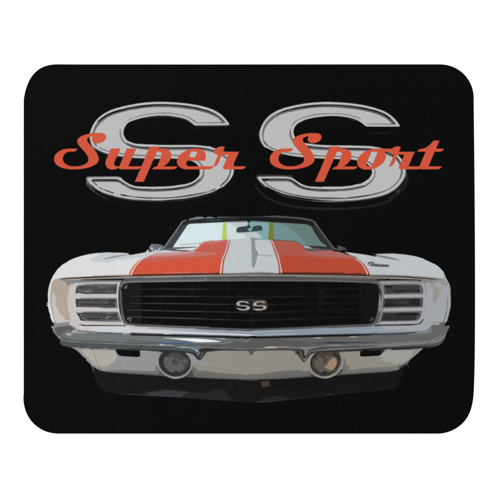 1969 Chevy Camaro SS Super Sport Classic American Muscle Car Mouse pad