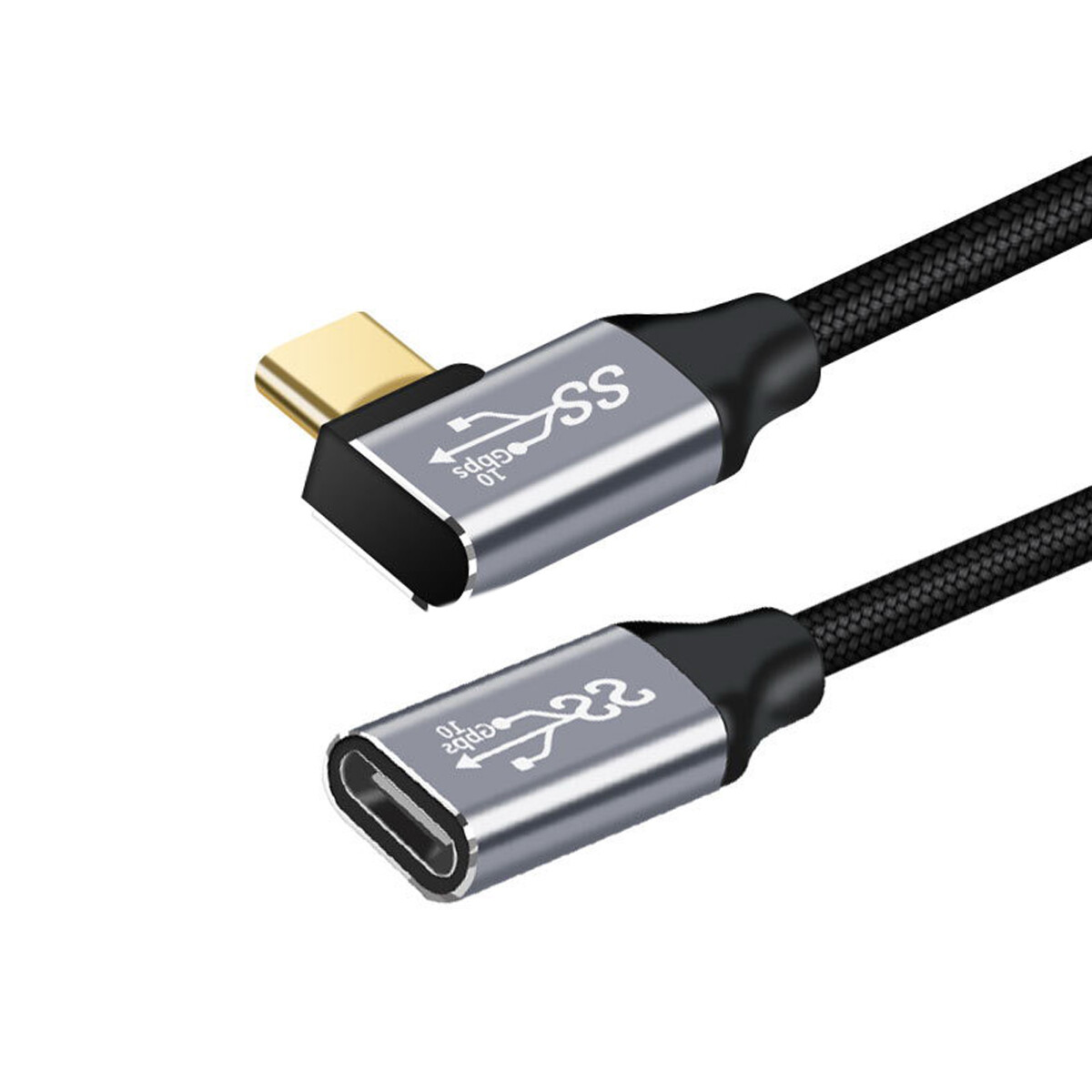 NFHK 10Gbps USB 3.1 Type C USB-C Male to Female Extension Data Cable 100W