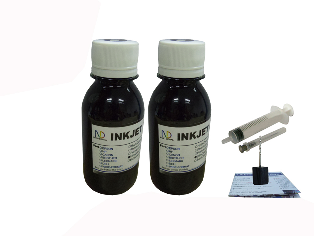 2x100ml black refill ink for Canon BCI-15 i70 i80 PIXMA ip90 PIXMA ip90v