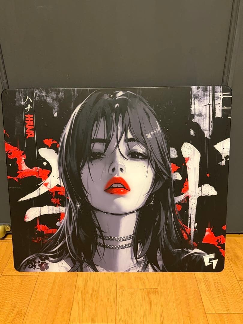 GLSSWRKS Hana Glass Gaming Mouse Pad Pad Only Character Art Japan