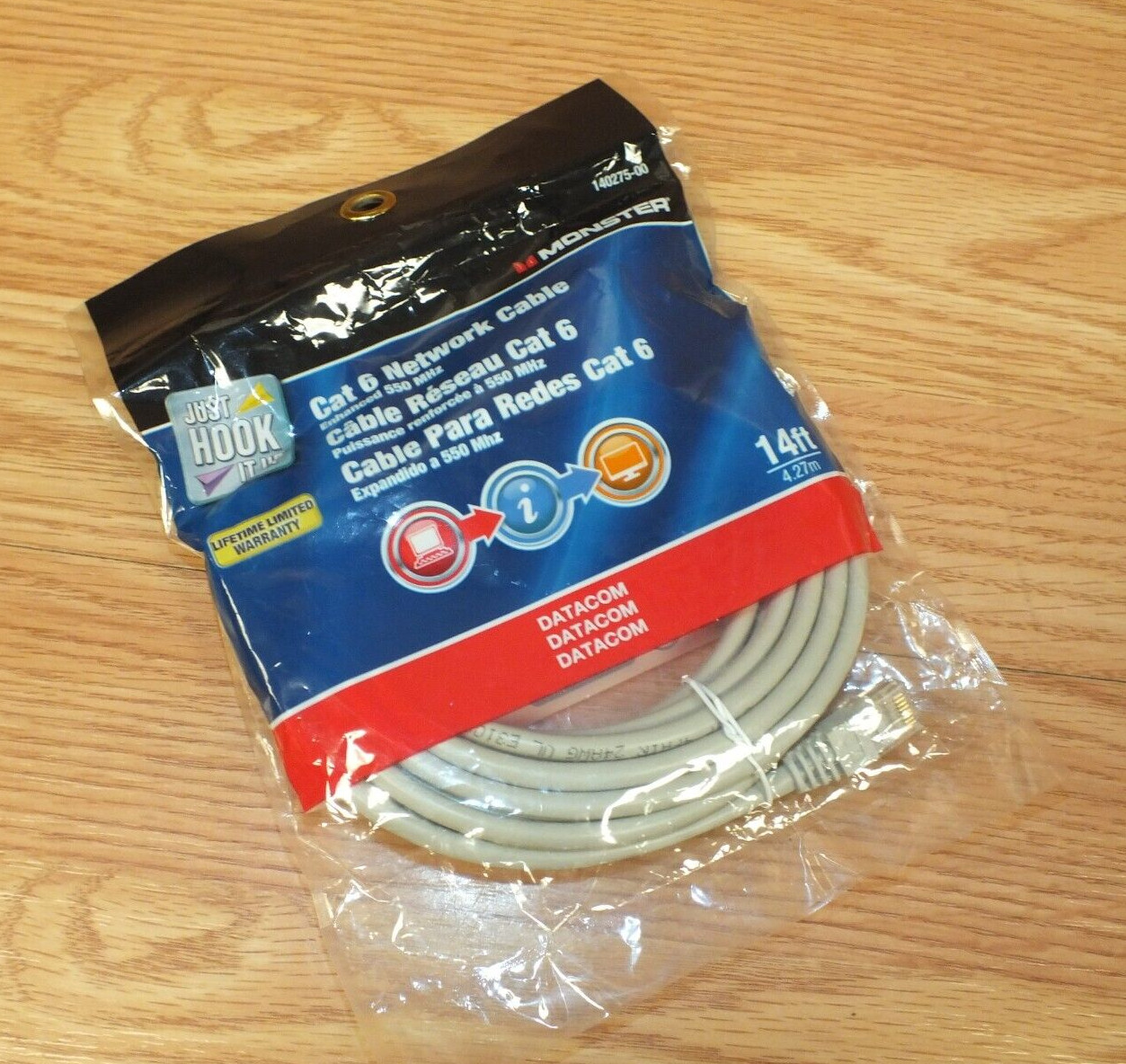 Genuine Monster (140275-00) 14ft Datacom Cat 6 Network Cable