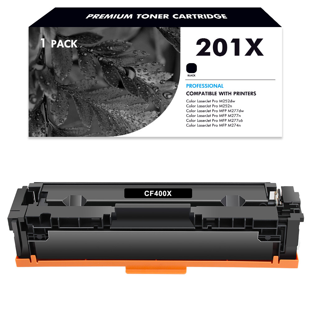 1PK Black Toner for HP 201X 201A CF400X Laserjet Pro MFP M277dw M277c6 M252dw