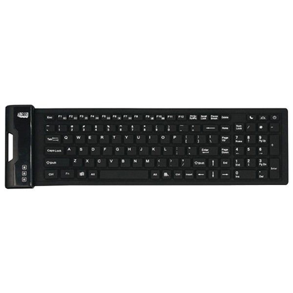 Adesso Akb-222Ub Slimtouch 222 Antimicrobial Waterproof Flex Keyboard