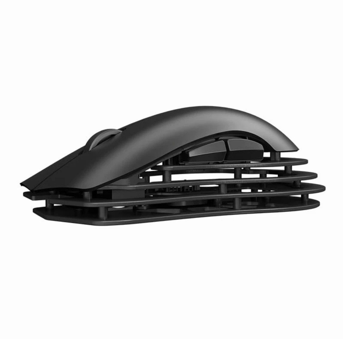 Ajazz M259 Magnesium Aluminum Alloy Mouse BT/2.4G/USB-C Lightweight Mice (Black)