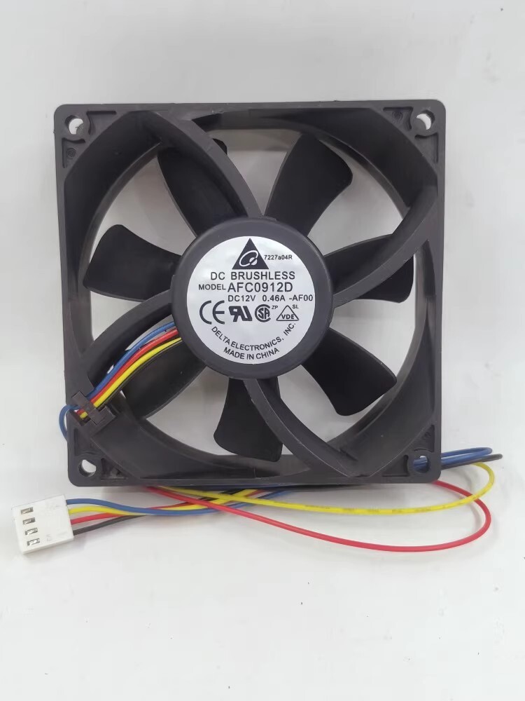 Delta AFC0912D-AF00 9CM 9025 12V 0.46A 4-Wire PWM Case Cooling Fan