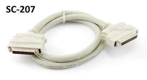 3ft SCSI-2 External HPDB50 Male / Male Molded Cable, CablesOnline SC-207