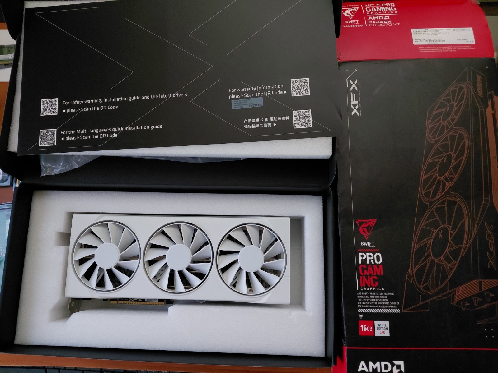 XFX AMD Radeon RX 9070 XT Gaming 16GB Graphics Card GPU (Original Box)