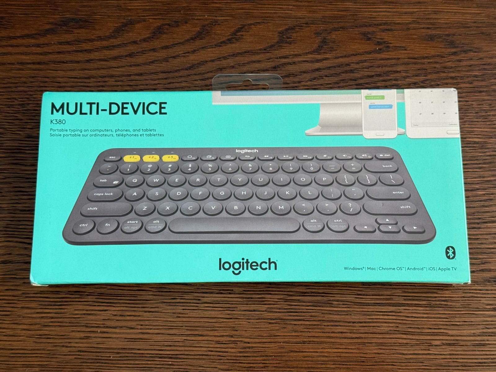 Logitech K380 Multi-Device Bluetooth Keyboard - Dark Gray