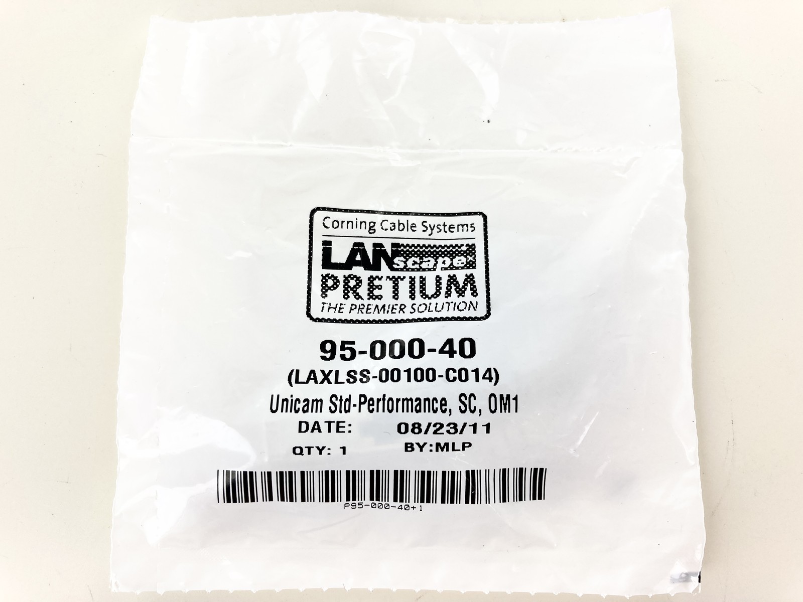 NOS - Corning 95-000-40 Unicam Connector Pretium 62.5 um SC Multimode/MM OM1