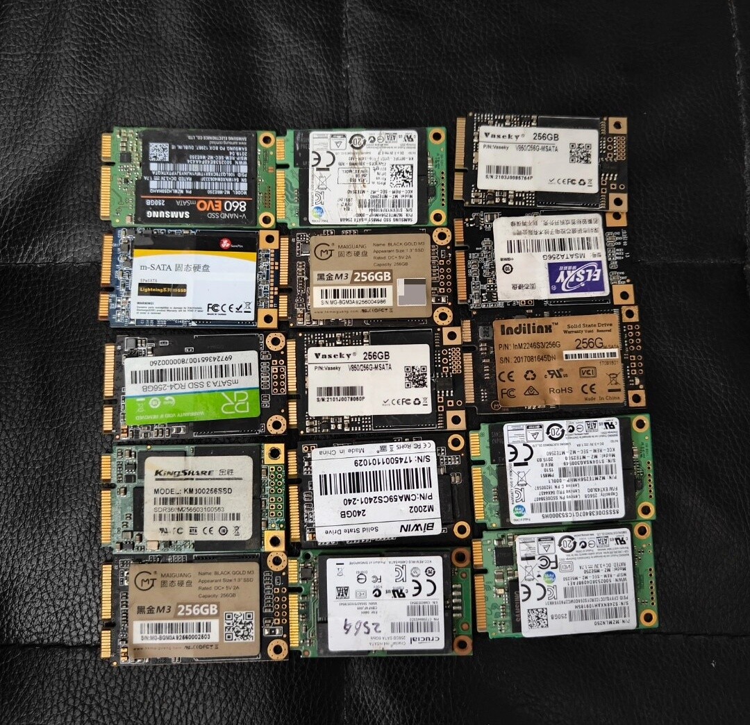 Lot Wholesale 1.8 in 120GB 128GB 240GB 256GB SSD MSATA Solid State Drives