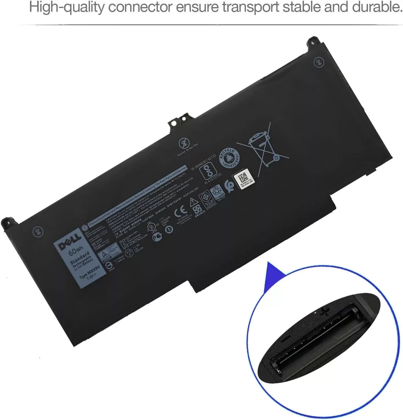 OEM Genuine MXV9V Battery For Dell Latitude 5300 5310 7300 7400 5VC2M N2K62 60Wh