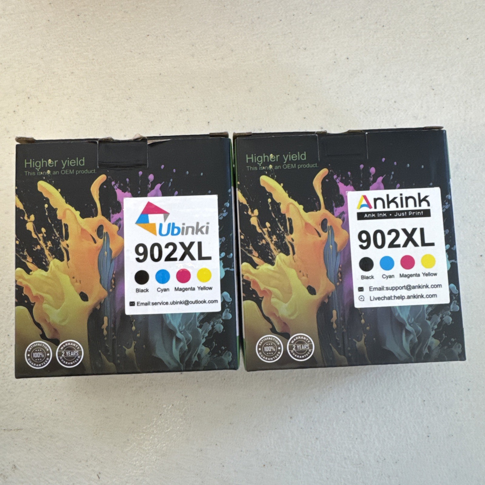 2pk  902XL Black Color Combo Pac Printer Ink Cartridges For Office Jet Pro NIB