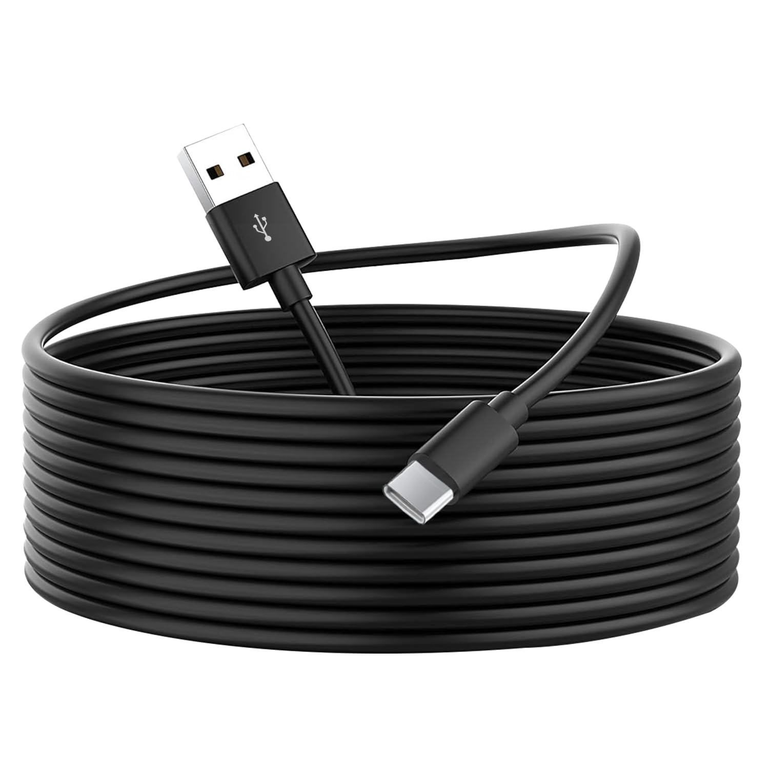 16.4FT/5M USB C Cable, USB A to USB C Flexible Long Cord, 5V 2A 10W Type C Durab