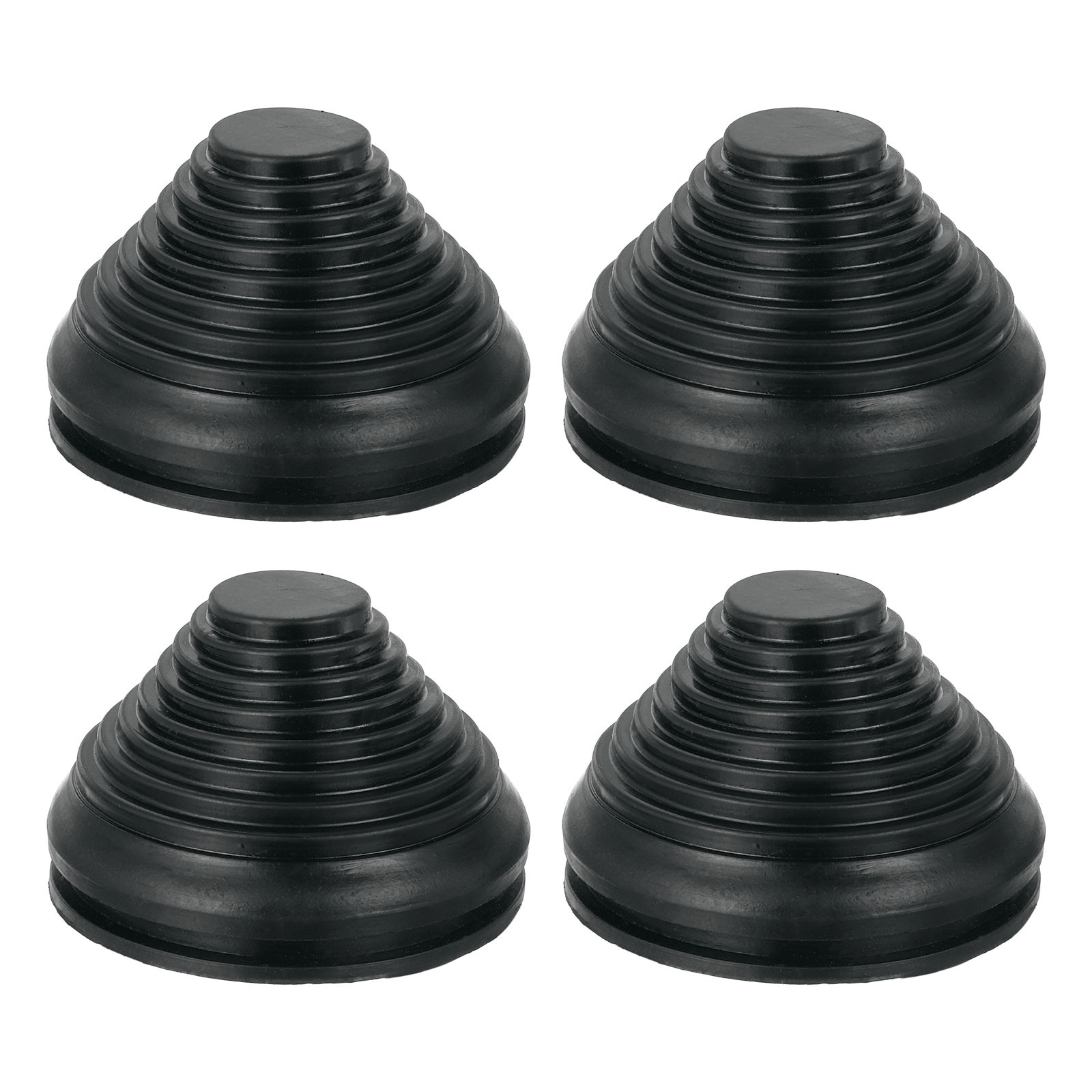 4 Pcs Tower Shaped Grommet 70mm 2.75 Inch, Rubber Plugs Hole for Wire Cable