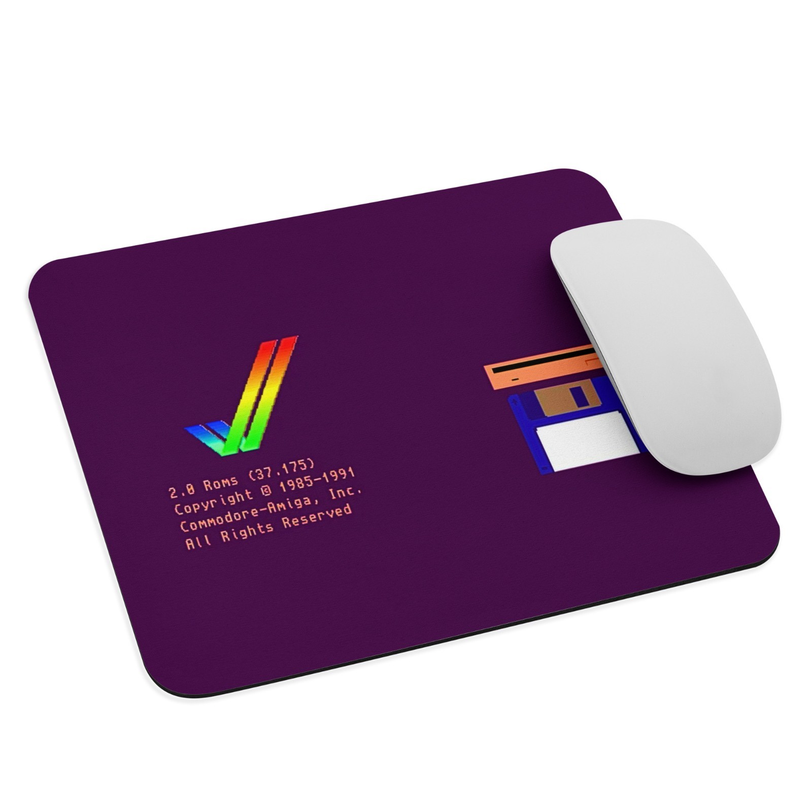 Amiga Workbench 2.0 Insert Disk Mouse Pad – Retro Floppy Nostalgia (9.5" x 7.75"