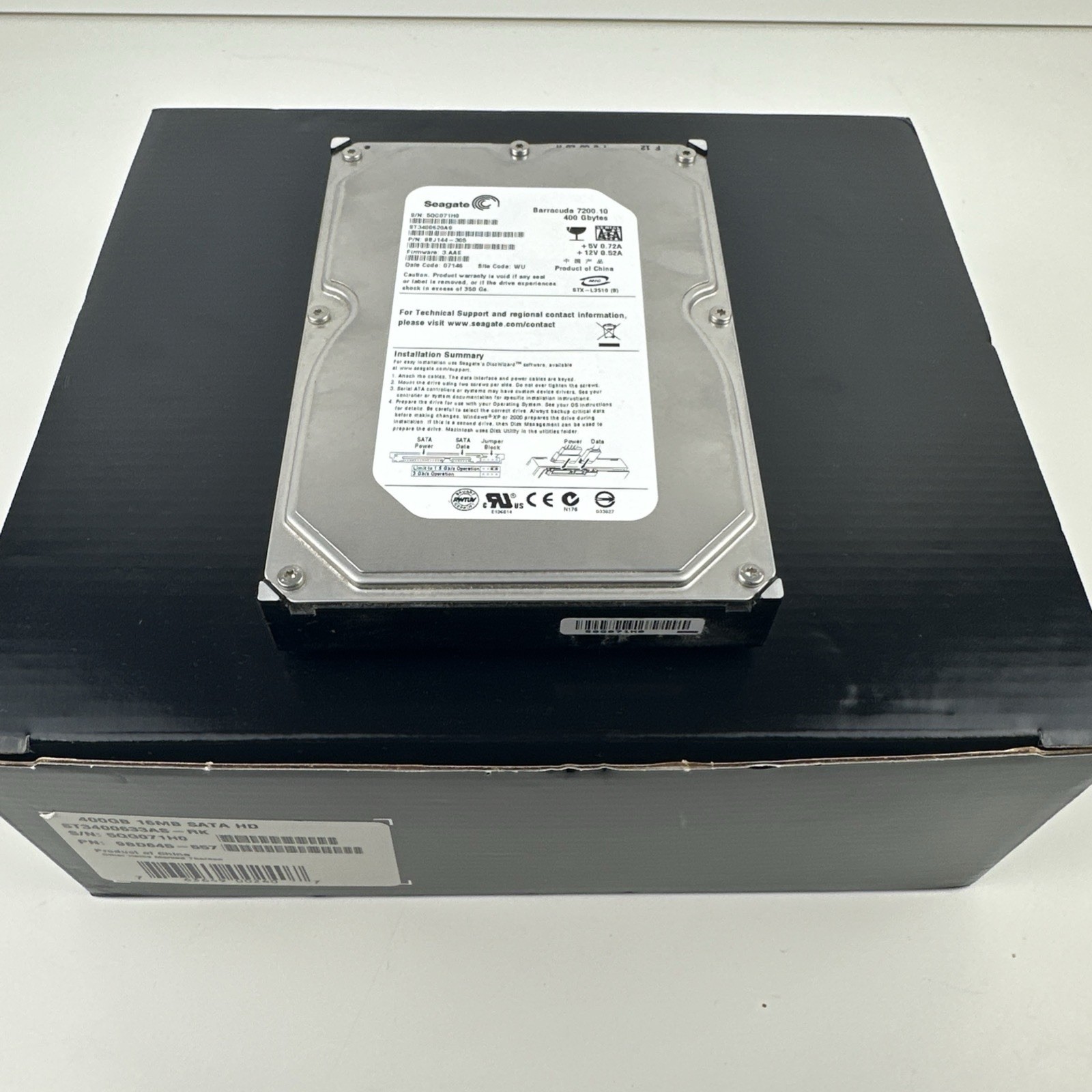 Seagate Barracuda 7200.10 ST3400620AS 400GB Internal 7200RPM 3.5" HDD