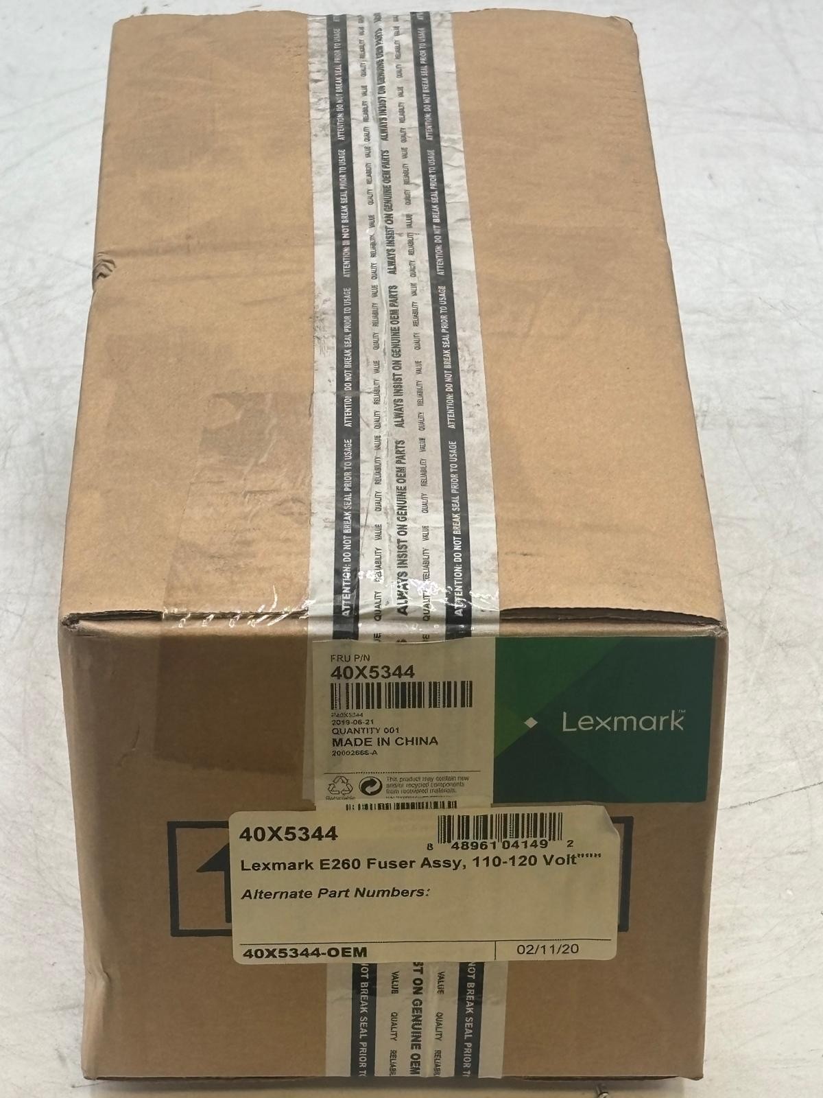 Genuine Lexmark 40X5344 Fuser - NEW