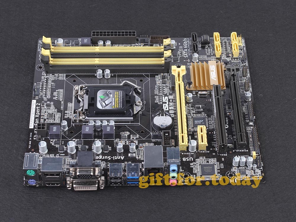 ASUS B85M-E LGA 1150 Intel B85 DDR3 VGA DVI HDMI USB3.0 Motherboard With I/O