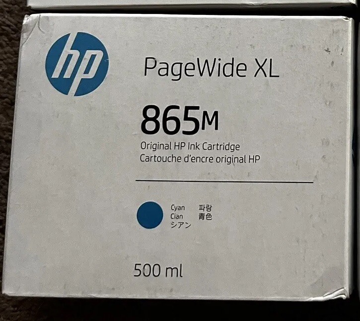 HP 865M PageWide XL Ink 500ml Cyan