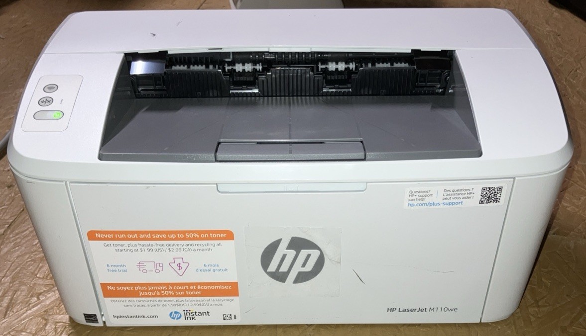 HP LaserJet M110we Monochrome Laser Printer - TESTED