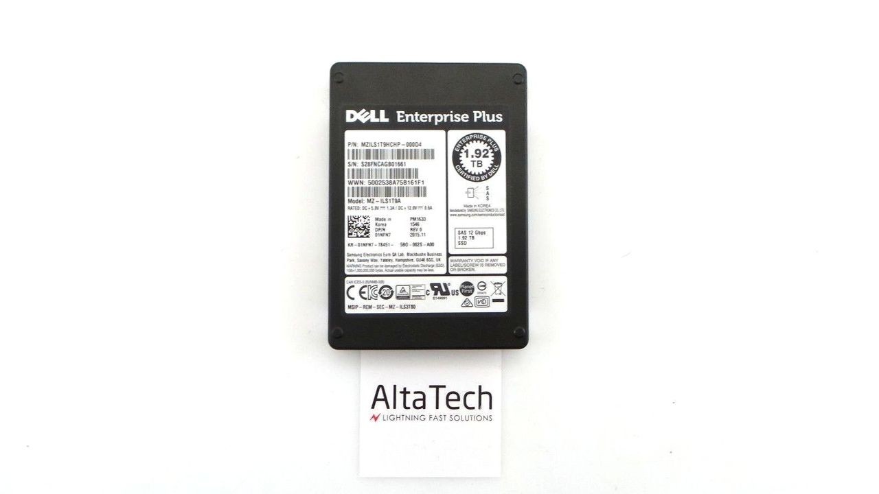 Dell 01NFN7 1.92TB SSD SAS 2.5" 12G RI
