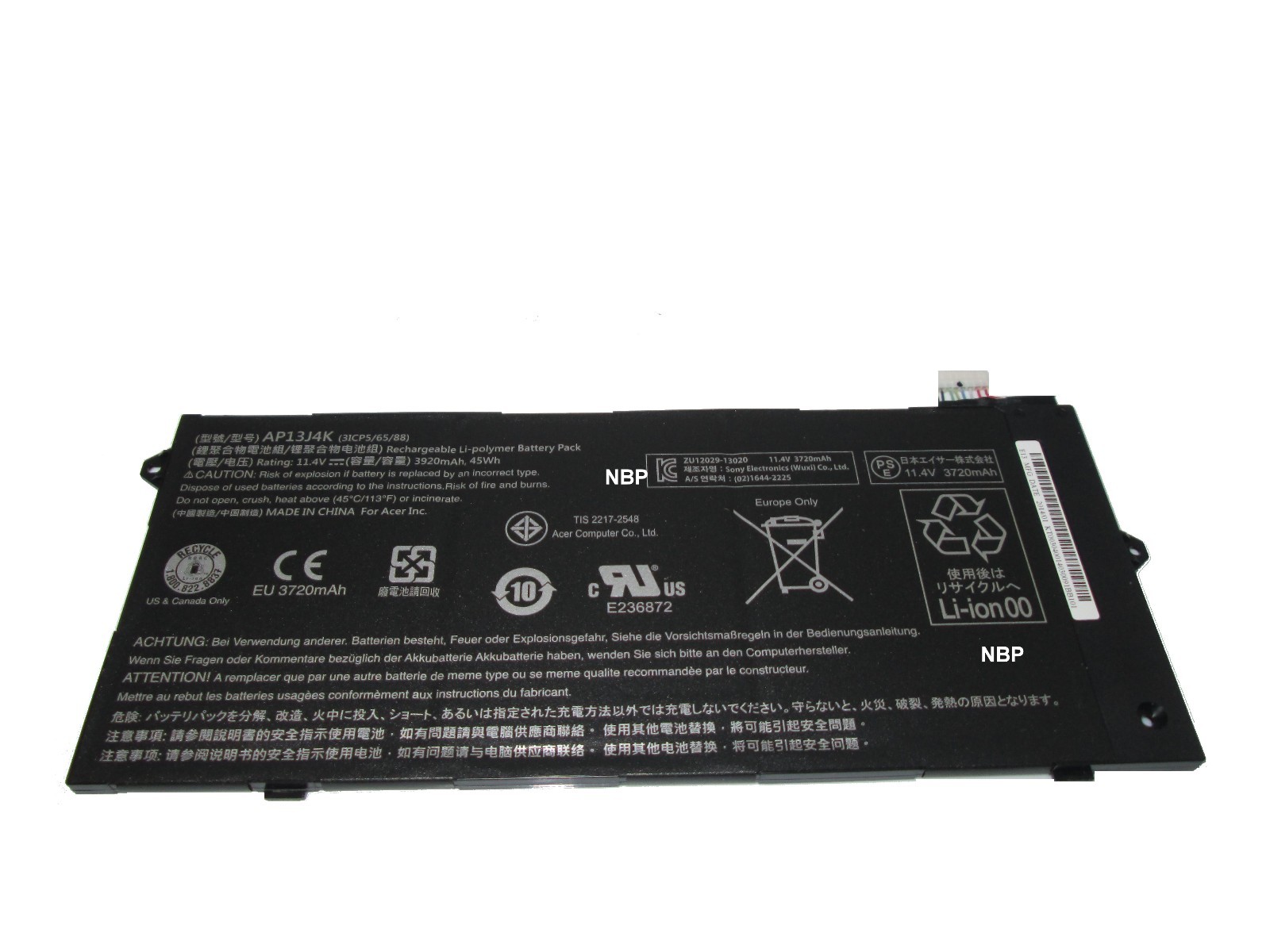 New Genuine Acer Chromebook C720 C720P C740 Laptop Battery AP13J4K
