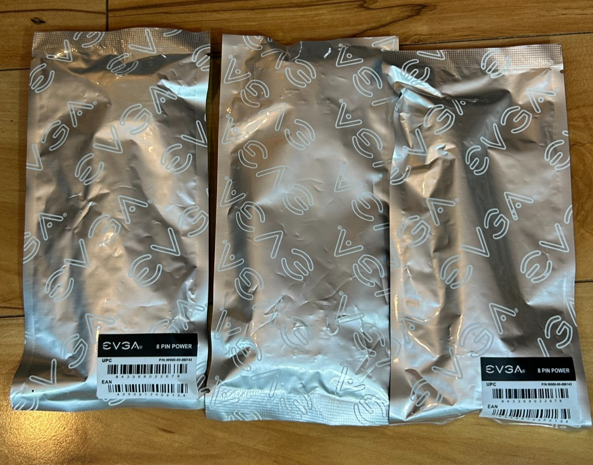 EVGA Power Adapter Dual 6 PIN to 8 PIN W000-00-000143 Lot of 3