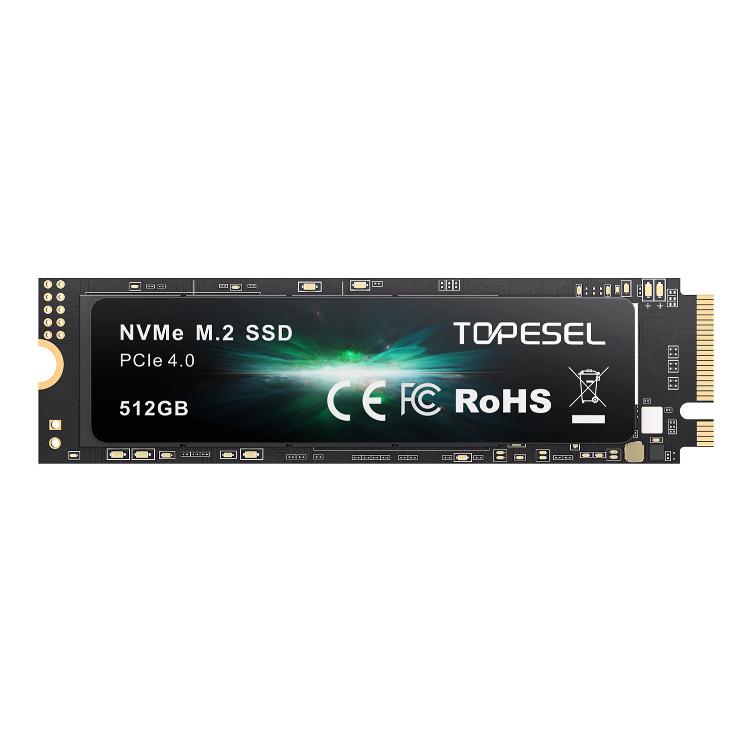 TOPESEL 512GB 1TB Internal M.2 PCIe 4.0 4900MB/S Internal Solid State Drive USA