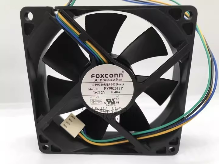 1PCS Foxconn 9225 PV902512P 12V 0.40A 9025 Thermally Controlled Cooling Fan