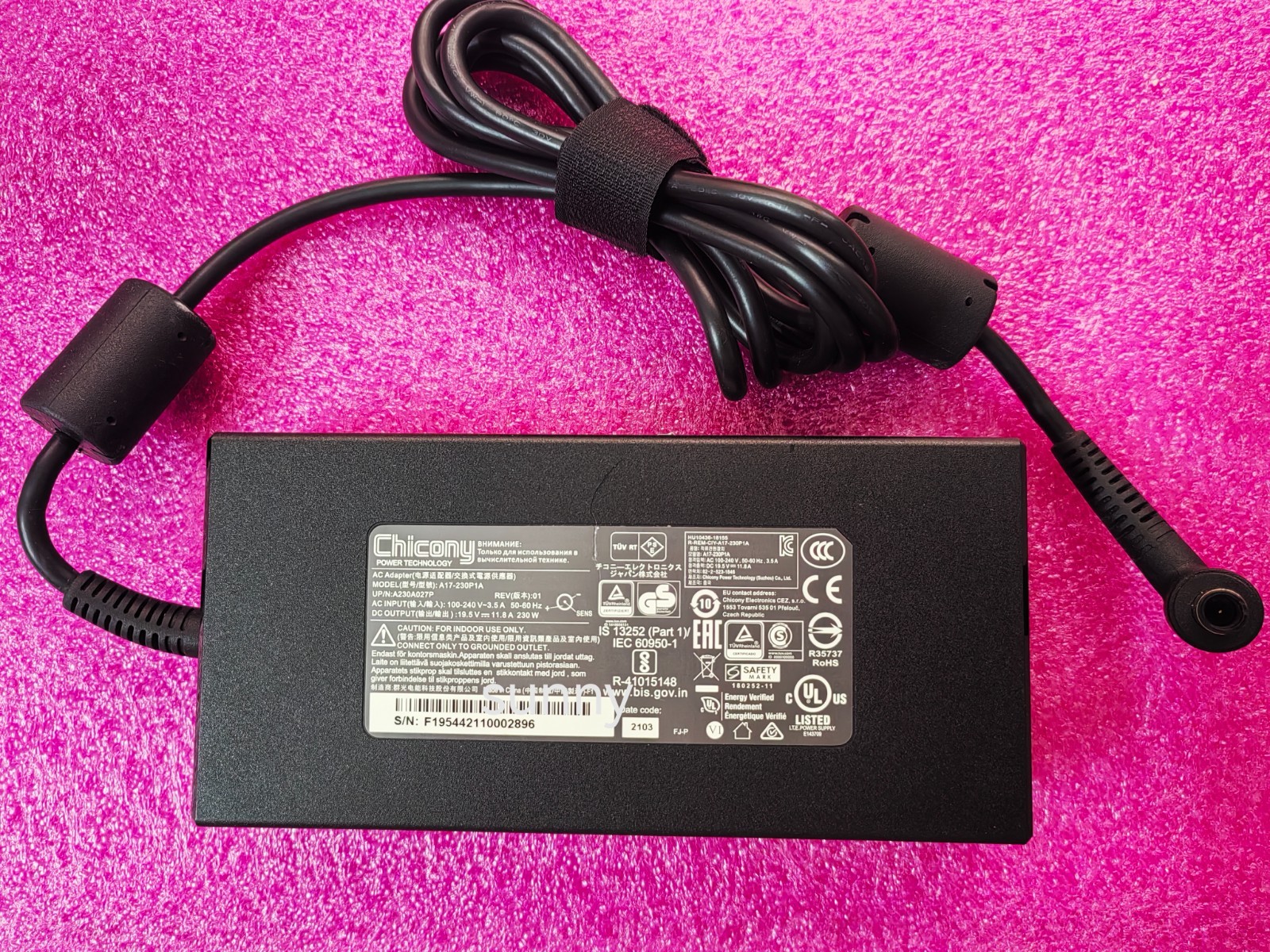 OEM 19.5V 11.8A A17-230P1A For MSI MS-17E7 GL75 Leopard 10SFR-221 7.4mm Pin 230W