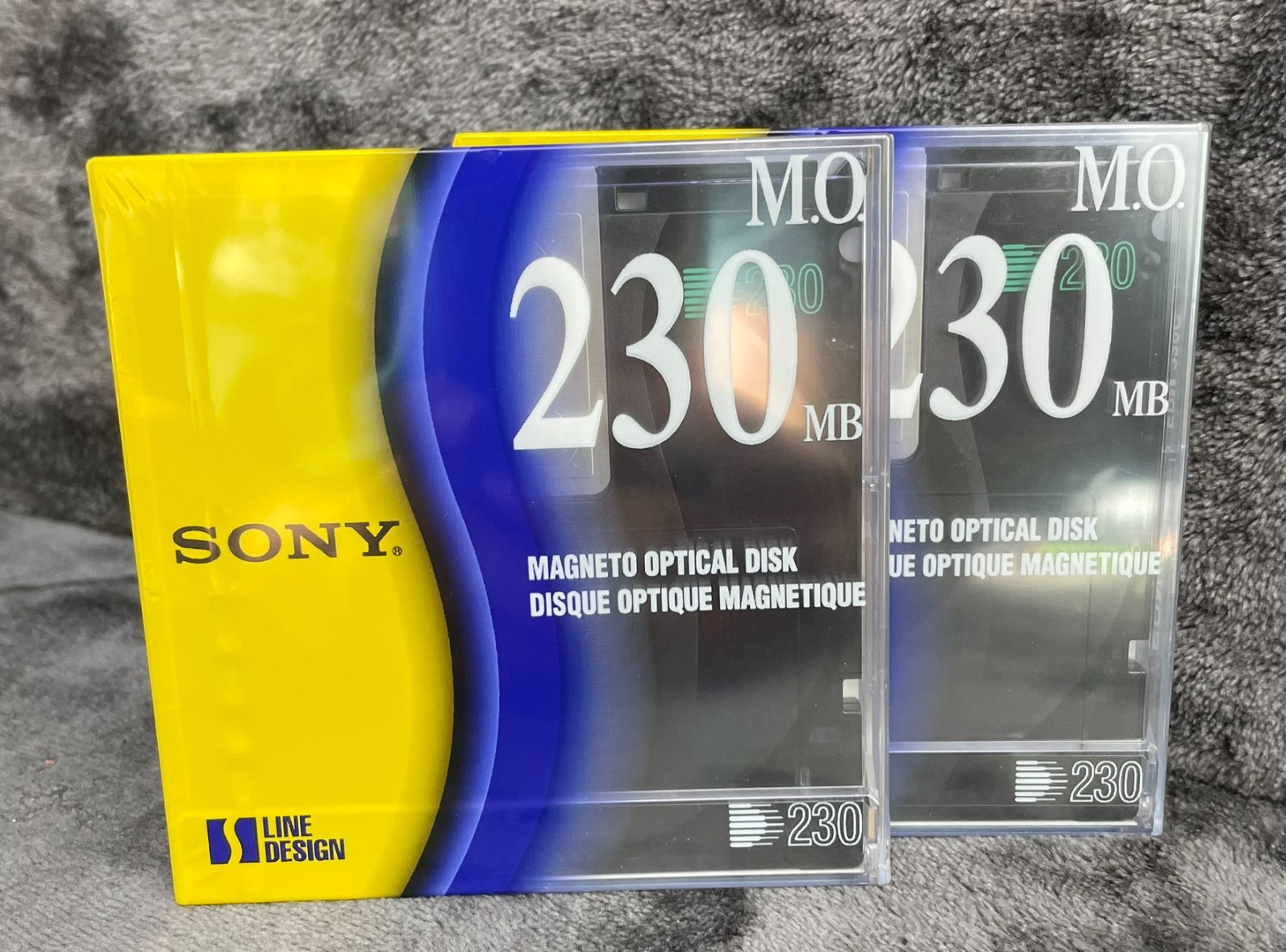 Sony Magneto Optical Disk 230 MB S-Line 3.5 Inch Sealed LOT OF 2