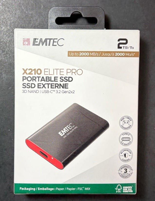 EMTEC Portable SSD 3D Nand [ X210 Elite Pro 2TB ] NEW