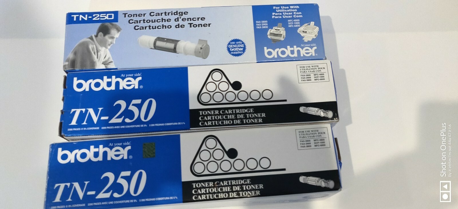 (lot of 3) Brother TN-250 Toner Cartridge  brand new sealed pack