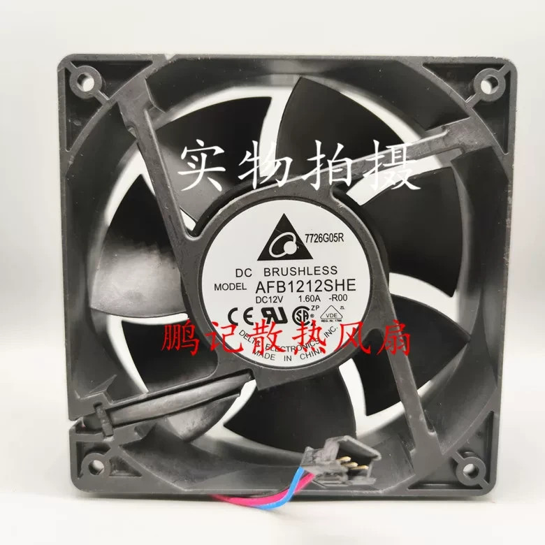 1PCS Delta AFB1212SHE-R00 12038 12V 1.6A Switch Fan with Shutdown Alarm