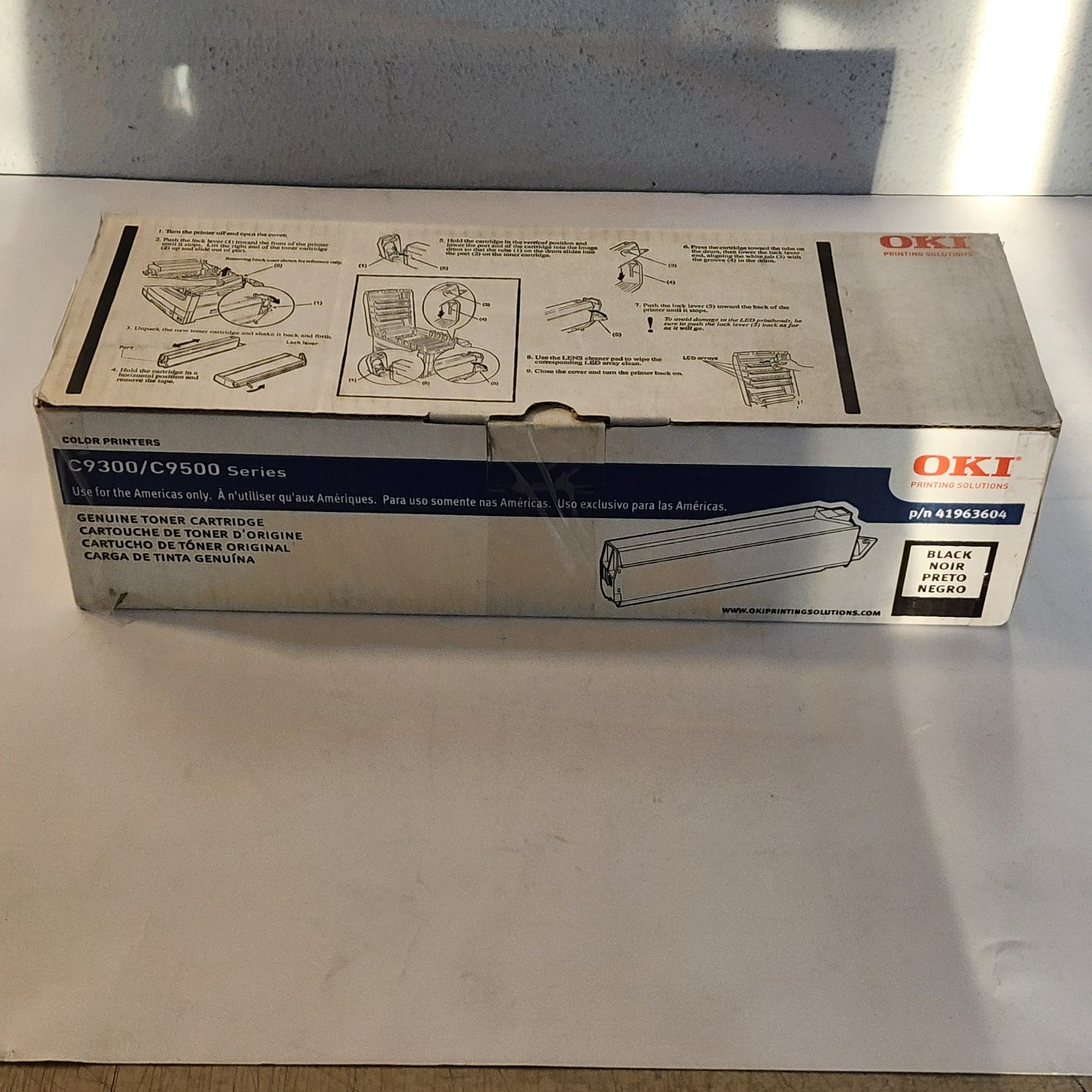 OKI 41963604 Black Toner Cartridge Genuine New Sealed 