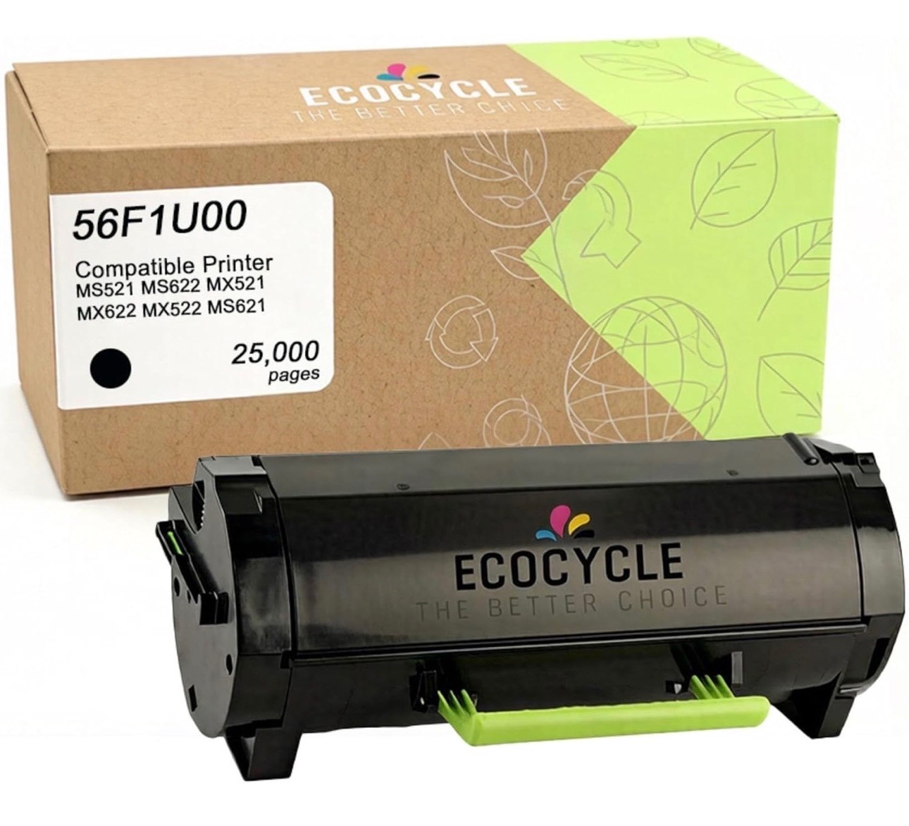 56F1U00 Black High Yield Toner Cartridge for Lexmark MS521, MS621,MS622, MX521