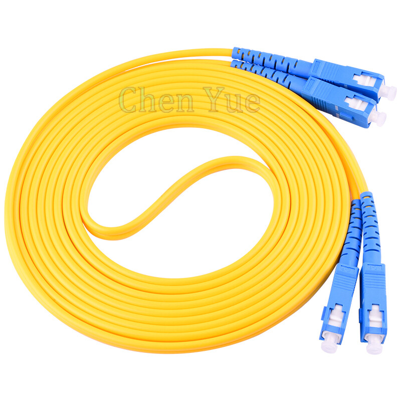 50M SC-SC UPC 9/125 Duplex Single-Mode Fiber Optic Patch Cord PVC Fiber Cable