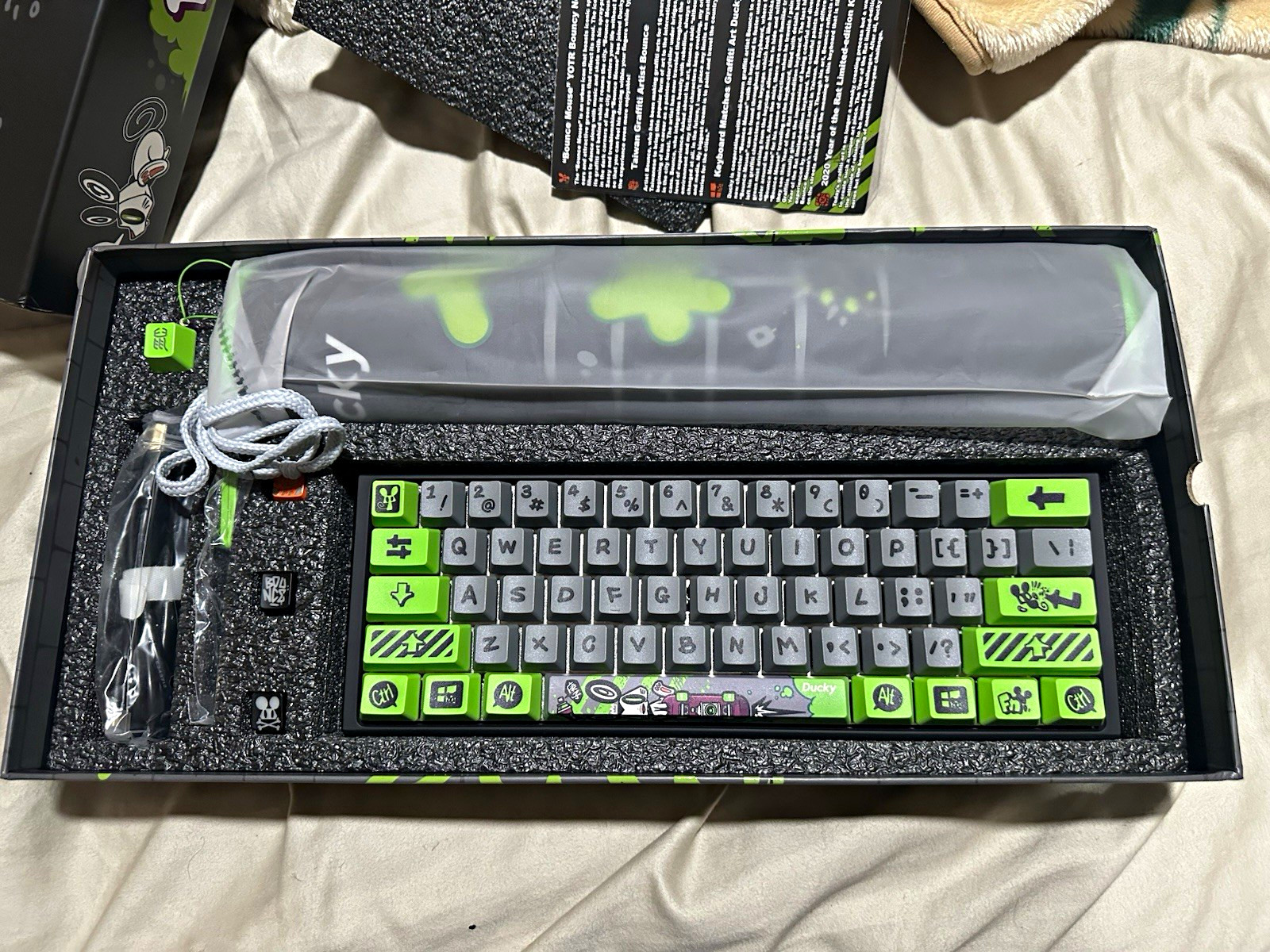 Ducky mechanical keyboard year of the rat special edition Cherry MX Red Switch