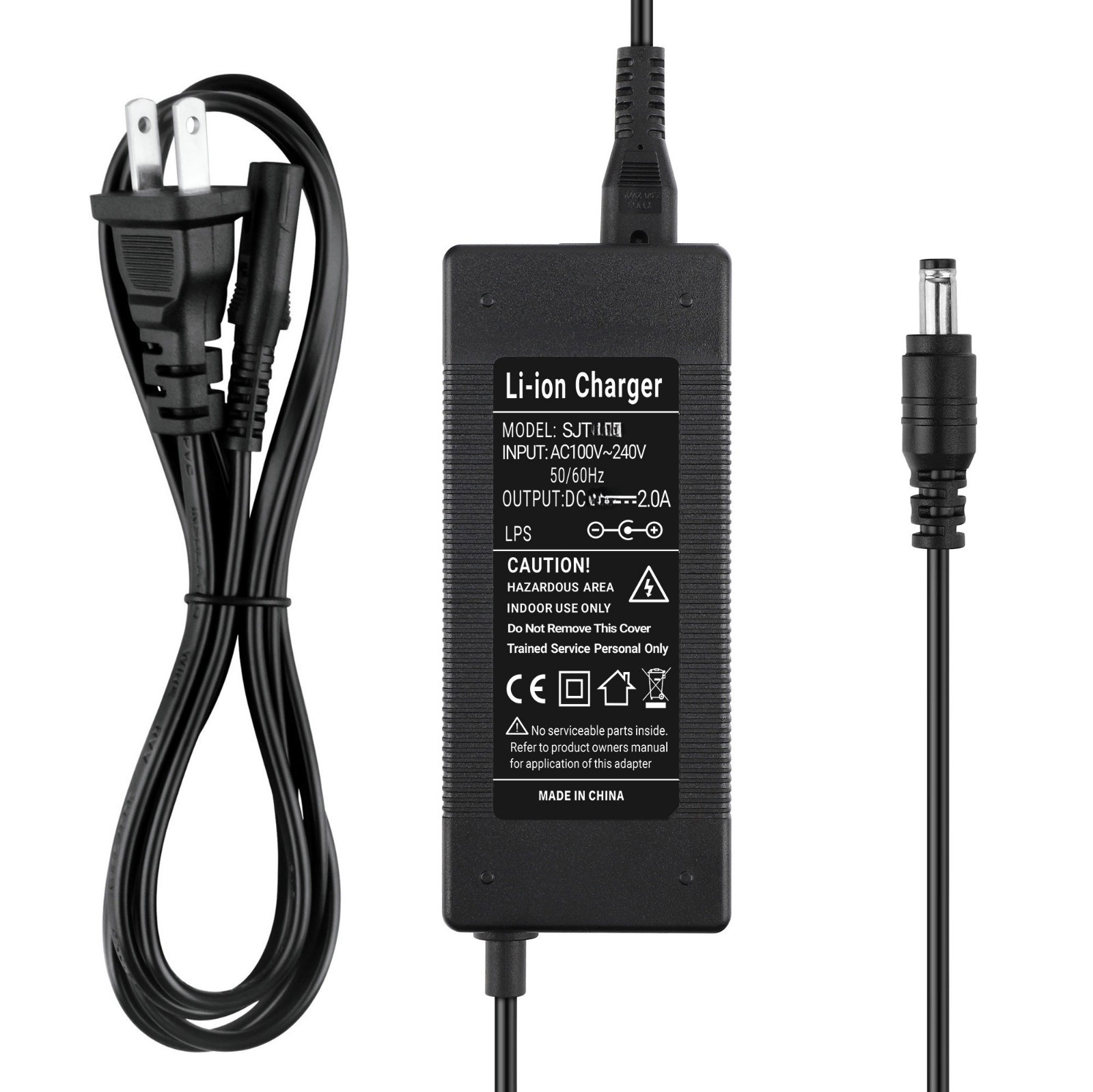 42V 2A AC Adapter Charger For Jetson Bolt Pro Electric Bike JY-420150 Power Cord