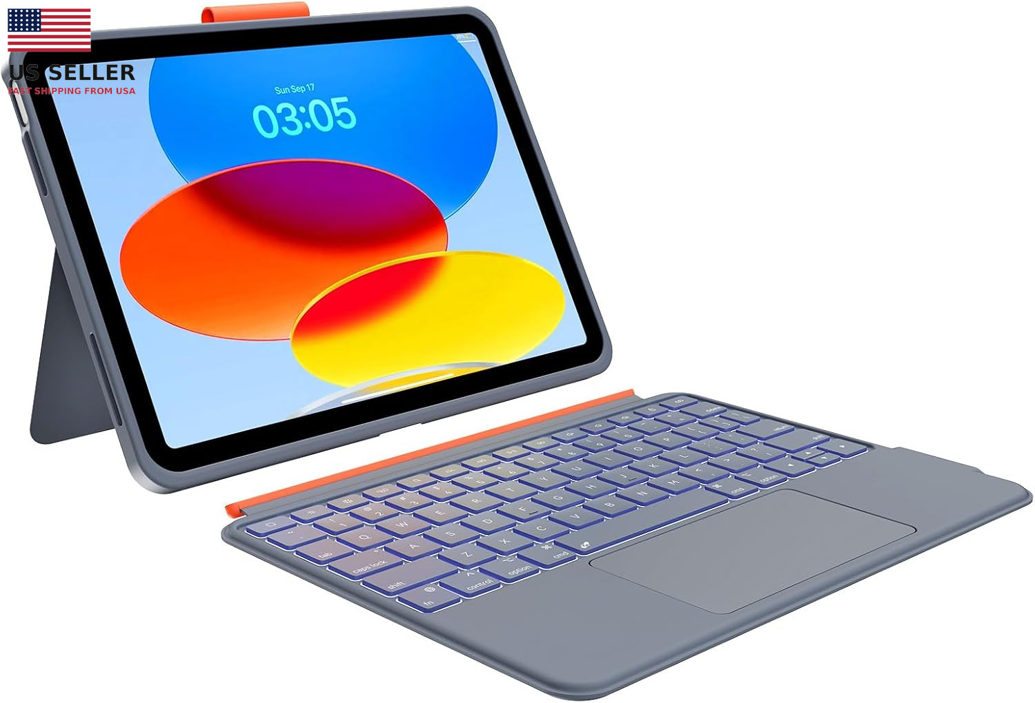 Case with Keyboard for Ipad 10Th Generation & 11Th (A16, 2025): Bluetooth Wirel