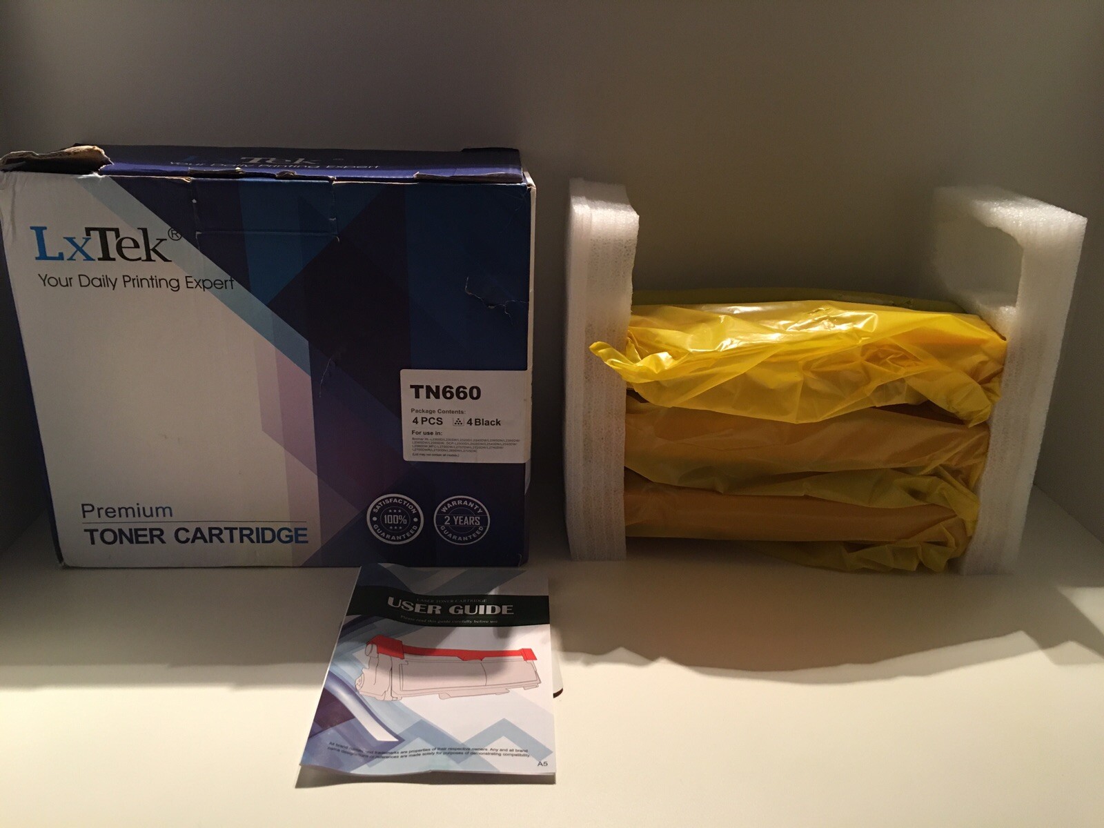 LxTek Toner Replacement Cartridge Black (3) New