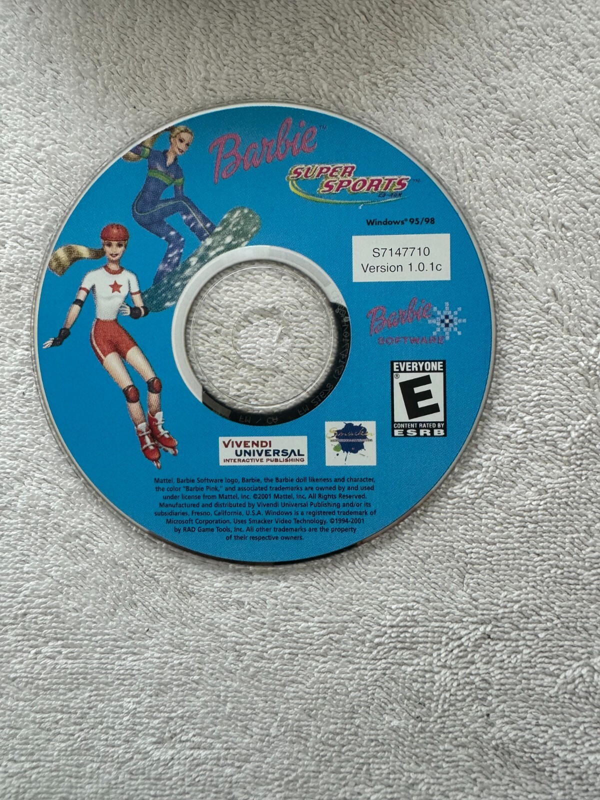 Barbie Super Sports PC CD - 2001 Mattel Windows 95/98