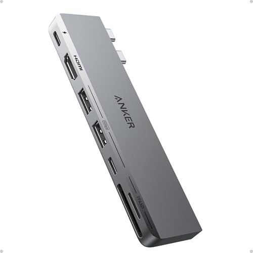 Anker 7-in-2 USB C Hub for MacBook, 4K HDMI, Thunderbolt 4
