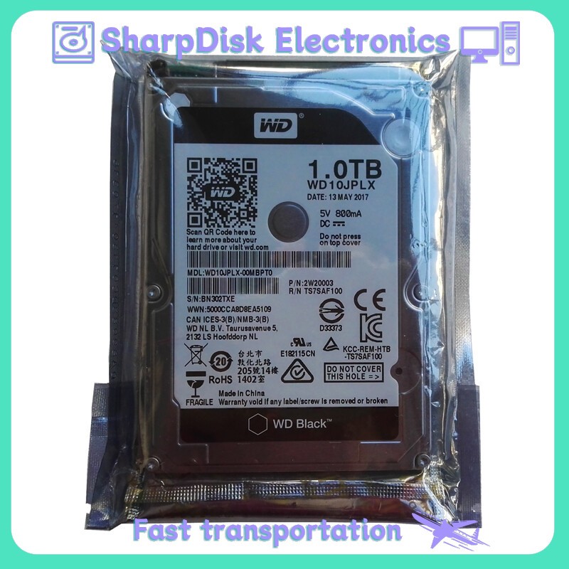 Western Digital 1TB WD10JPLX 32MB 7200RPM SATA3 6Gb/s 2.5" HDD Hard Disk Drive