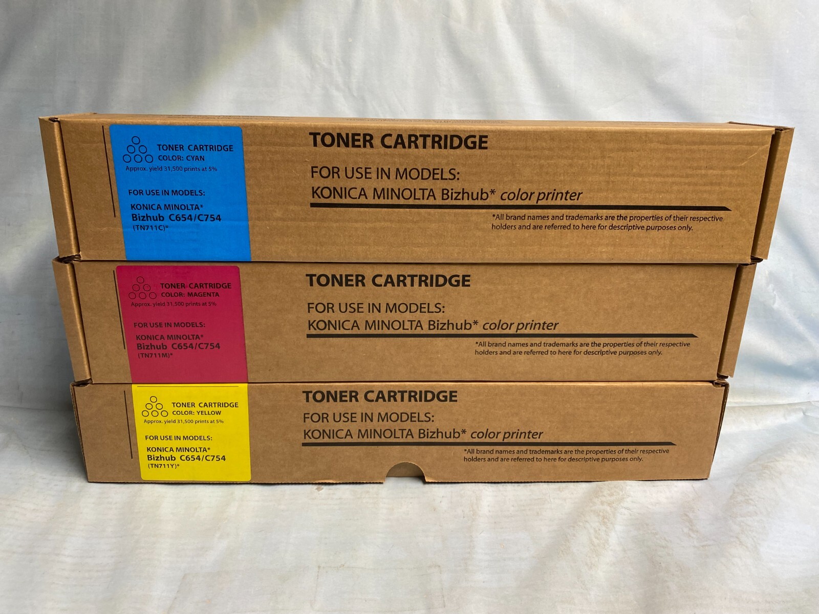 3PK Compatible Toner Konica TN-711C TN-711M TN7-11Y  A3VU230 , A3VU330 , A3VU430