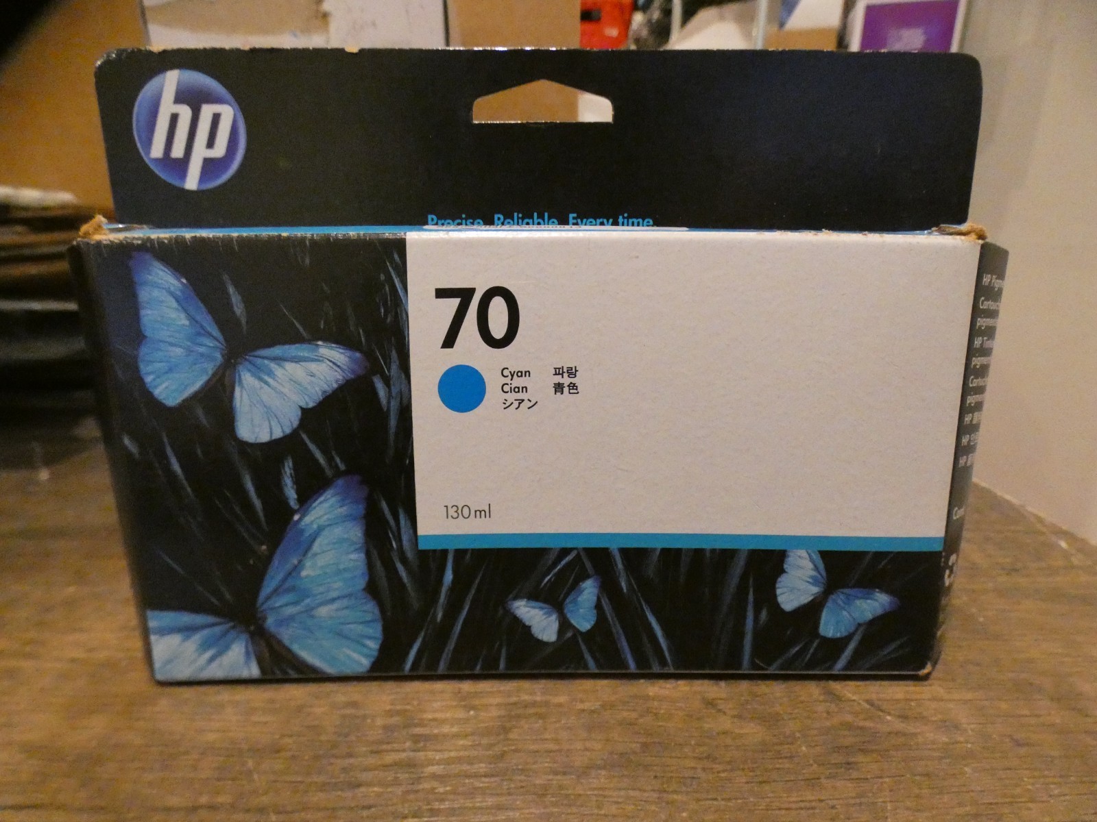 HP 70 CYAN 130ml Ink Cartridge C9452A OEM Expired 2015 DesignJet (New)